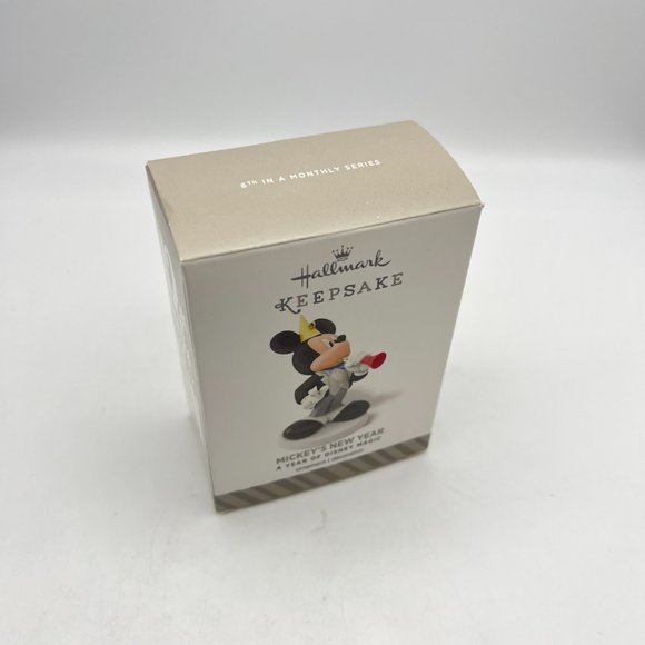 Hallmark MICKEY Ornament A Year Of Disney Magic Mickey's New Year NEW - Picture 4 of 8